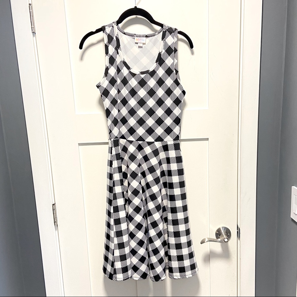 Buffalo check plaid LuLaRoe nicki swing dress